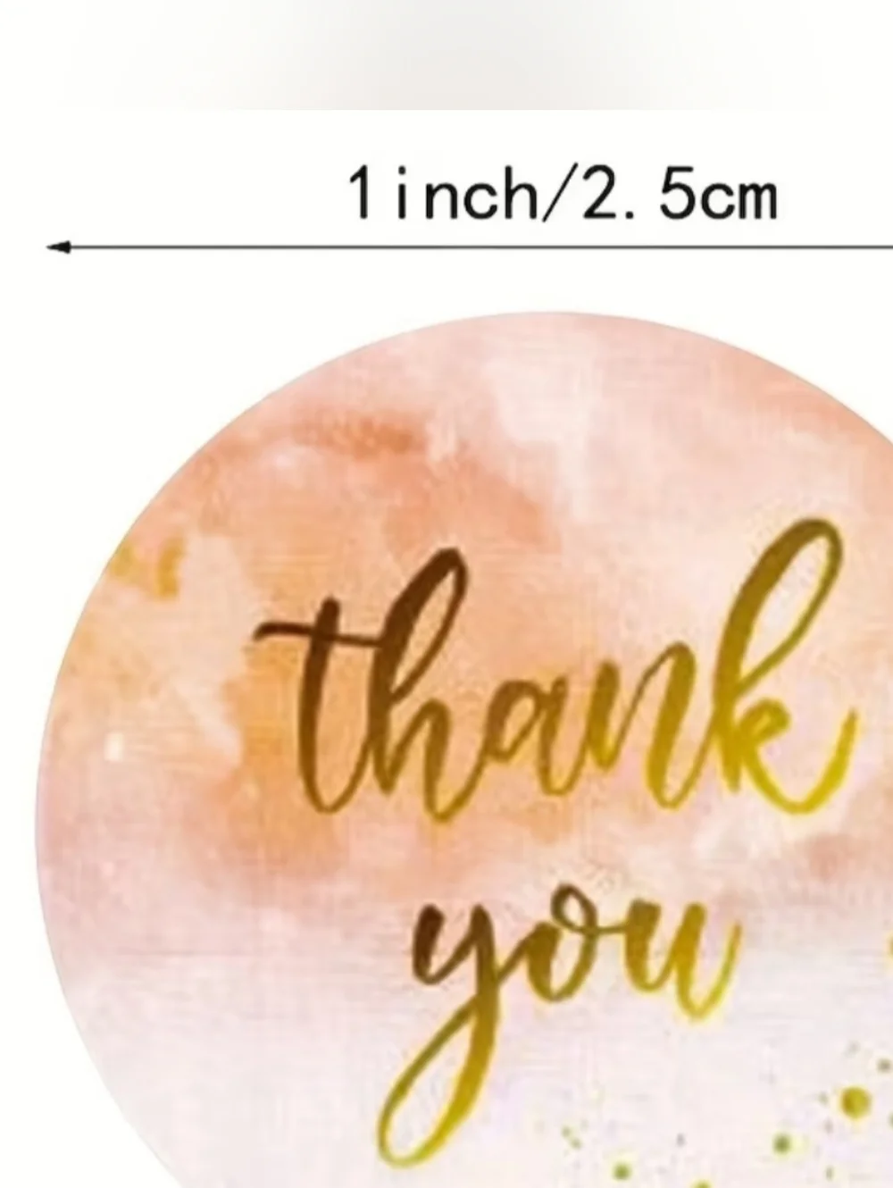 500 pieces/1 roll Thank you stickers